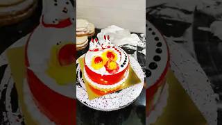 Strawberry Cake Teddy Bear flowers Cake Design youtube shortsfeed shorts cake food video [upl. by Naneek978]