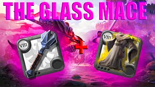 The Glass Mace Mace  Crypt candle  Appetizer  solo mist  Albion online black zone pvp [upl. by Llirrem54]