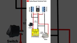 12 Volt DC To 5 Volt DC Connection DIY Project shorts [upl. by Anha]