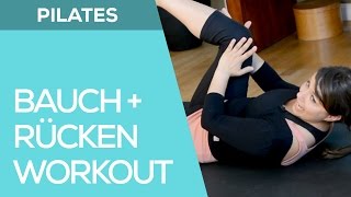 Flow Pilates Workout  Übungen für Bauch und Rücken Anfänger  Fit mit Anna  HD [upl. by Feodora]