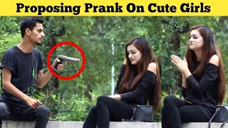 Fake GUN Proposing Prank On My Friend Girlfriend Prank In Pakistan BobbyButt [upl. by Ahselet846]