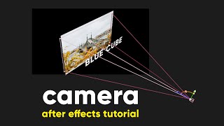 how to use camera in after effects  after effects tutorial [upl. by Odericus]