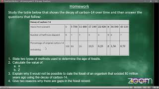 Grade 10 Life Science 28 April 2020 [upl. by Yonita]