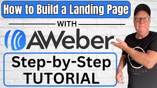 How to Build a Landing Page With Aweber Create Landing Pages With Aweber [upl. by Strohben]