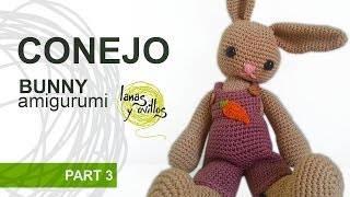 Tutorial Conejo Amigurumi Parte 3 Bunny [upl. by Eentirb]