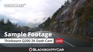 Thinkware Q200 2K QHD Dash Cam  Sample Footage  BlackboxMyCar [upl. by Bigner855]