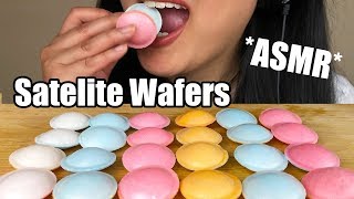 ASMR Satellite Saucers Wafers  Eating Sounds  No Talking  ASMR Phan [upl. by Leamiba]