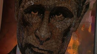 Face of War Ukrainian artist uses bullet cases to portray Putin [upl. by Chatwin899]