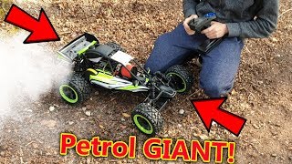 Cheap Giant Petrol RC Car Test  Rovan QBaja [upl. by Philina]