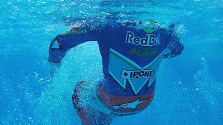 Poolfun with KTM RedBull Bikesuit [upl. by Aiyekal343]