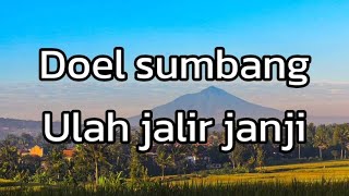 Doel sumbang ulah jalir janji [upl. by Mannos]