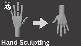 Blender Hand Sculpting Tutorial [upl. by Chloris722]