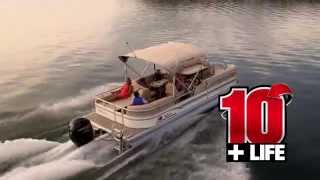 SUN TRACKER Boats 2015 PARTY BARGE 24 DLX amp XP3 Pontoon Boats [upl. by Ravid154]