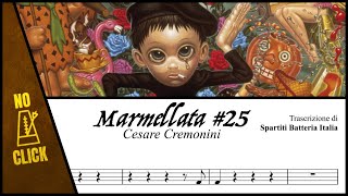 Marmellata 25  Cesare Cremonini drumless  spartito PDF NO CLICK [upl. by Htial]