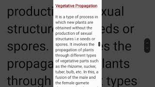 What is Vegetative Propagation Class 12 Biology Chapter 1 [upl. by Aimas]