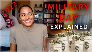 Military Pay 2022  How Much Do You Get Paid by Rank [upl. by Renell]