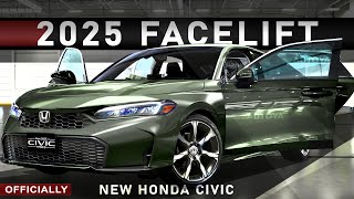 Honda Civic 2025 Facelift  Officially Hybrid amp Exterior Refresh [upl. by Savage]