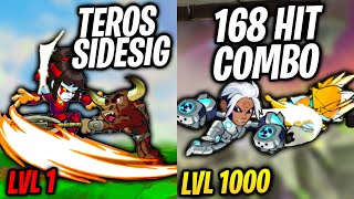 Level 1  1000 Brawlhalla Combos [upl. by Nuawtna577]