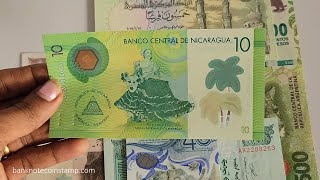 Argentina 500 Pesos Banknote  Eastern Caribbean Polymer Banknote  Collection [upl. by Inotna]