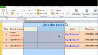 2 Méthodes Insérer plusieurs colonnes dans Excel [upl. by Yrohcaz]
