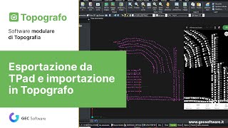 Topografo  Modulo T Esportazione da TPad ed importazione in Topografo [upl. by Riccio]