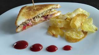 Chicken Fillet Cheese Sandwich  Mayo Cheese Sandwich  Lunch Box Recipe [upl. by Domel]