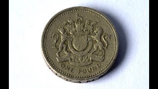 One Pound 1993  British Pound Coin of United Kingdom [upl. by Trebliw150]