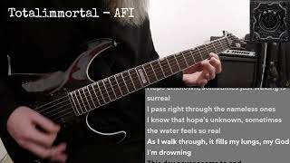 Totalimmortal  AFI guitar cover [upl. by Ramed]