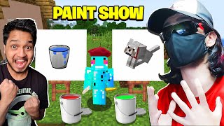 Painting Our Favorite items in Minecraft Paint Show Ultra Funny [upl. by Delainey]