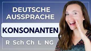 Akzentfrei Deutsch sprechen KONSONANTEN im Deutschen zB richtige Aussprache R Deutsch [upl. by Nosrac]