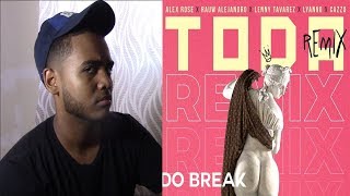 Alex Rose  Toda Remix Ft Cazzu Lenny Tavarez Rauw Alejandro amp Lyanno  VIDEO REACCION [upl. by Alasdair598]