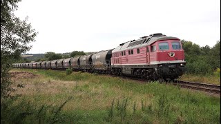 Interessanter Güterverkehr in Ostdeutschland Ludmillas BR 143 Eurodual [upl. by Fritzsche]