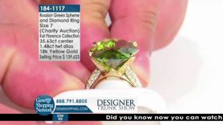 Largest Russian Green Sphene Seen on Gem Shopping Network [upl. by Moraj]