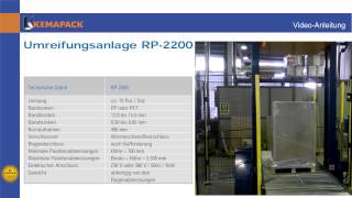 PalettenUmreifungsmaschine RP2200  Kemapack [upl. by Alleciram]