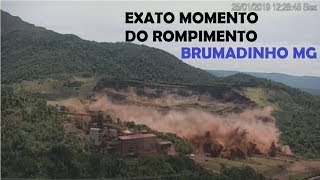 IMAGENS MOMENTO EXATO DO ROMPIMENTO DA BARRAGEM DE BRUMADINHO MG [upl. by Aniluj]