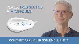 Peau atopique  comment appliquer son émollient [upl. by Sergias]