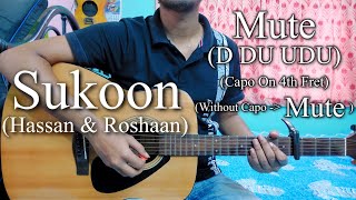 Sukoon  Hassan amp Roshaan  Easy Guitar Chords LessonCover Strumming Pattern Progressions [upl. by Aleak]