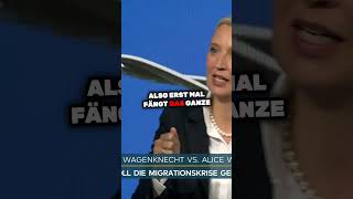 Alice Weidel und Sahra Wagenknecht zur Rückführung von Migranten WELTVideoTV [upl. by Mell]