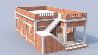 25x30 House Design II Low Budget House Design For Village And city II 2Bhk House Plan [upl. by Ycnej232]