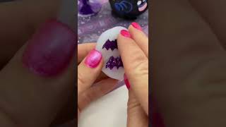 DIY Halloween Epoxy Bat Barrettes diy diyhalloweendecorations epoxy halloween [upl. by Sherry146]