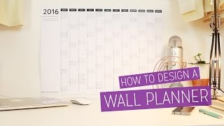 DIY 2016 Wall Planner  Design Tutorial  CharliMarieTV [upl. by Nura]