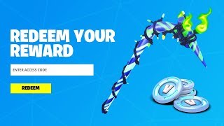 REDEEM THE FREE PICKAXE CODE in Fortnite How To Get Minty Pickaxe [upl. by Auohp952]