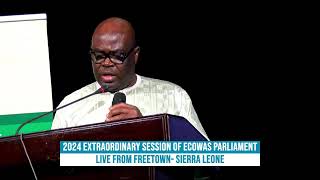 5TH LEGISLATURE OF THE ECOWAS PARLIAMENT 2024 EXTRAORDINARY SESSION [upl. by Grogan]