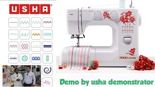 Usha Janome Allure dlx Electric Sewing Machine 21 Stitches [upl. by Atoiyanap]