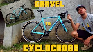 CONVERTING A GRAVEL BIKE TO CYCLOCROSS  EASY AND CHEAP  NO EXCUSES NOT TO TRY IT THIS WINTER 👊 [upl. by Rexana]