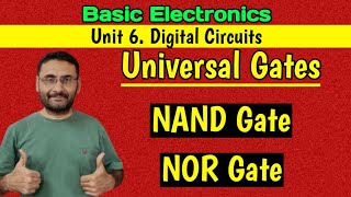 Universal Gates  NAND gate  NOR gate  Digital Circuits  Logic Gates [upl. by Joceline746]