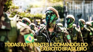 Todas as patentes e comandos do exército brasileiro [upl. by Megdal]