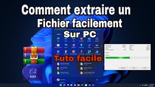 Extraire un fichier en 21 s sur PC avec Winrar  Facile et rapide [upl. by Fremont104]