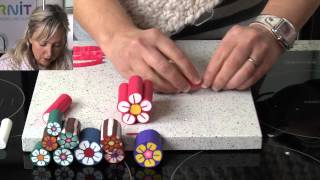 Polymer Clay Tutorials  How to make a flower cane [upl. by Padegs]