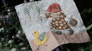 선보넷 수 아플리케 패턴 02│Hand Applique │ Sunbonnet Sue Quilt Tutorial [upl. by Ccasi]